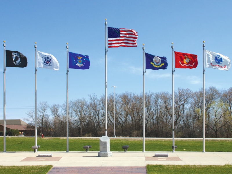 Veterans Memorial Flagpole Layout 