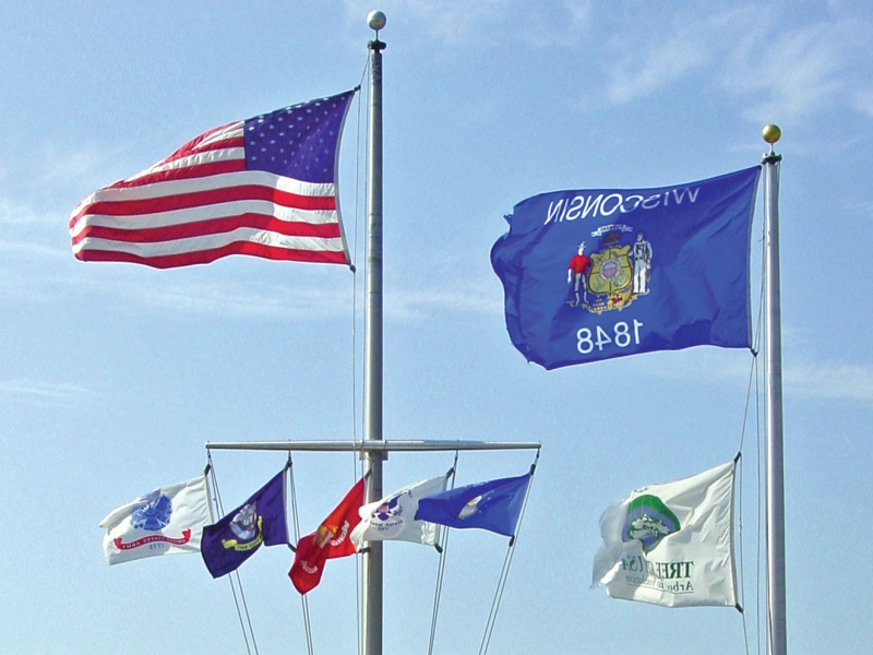 Veterans Memorial Flagpole Layout Option