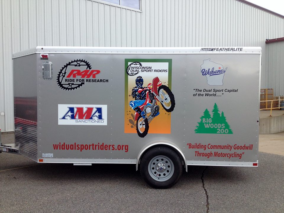 WI Dual Sport Riders Trailer Graphics